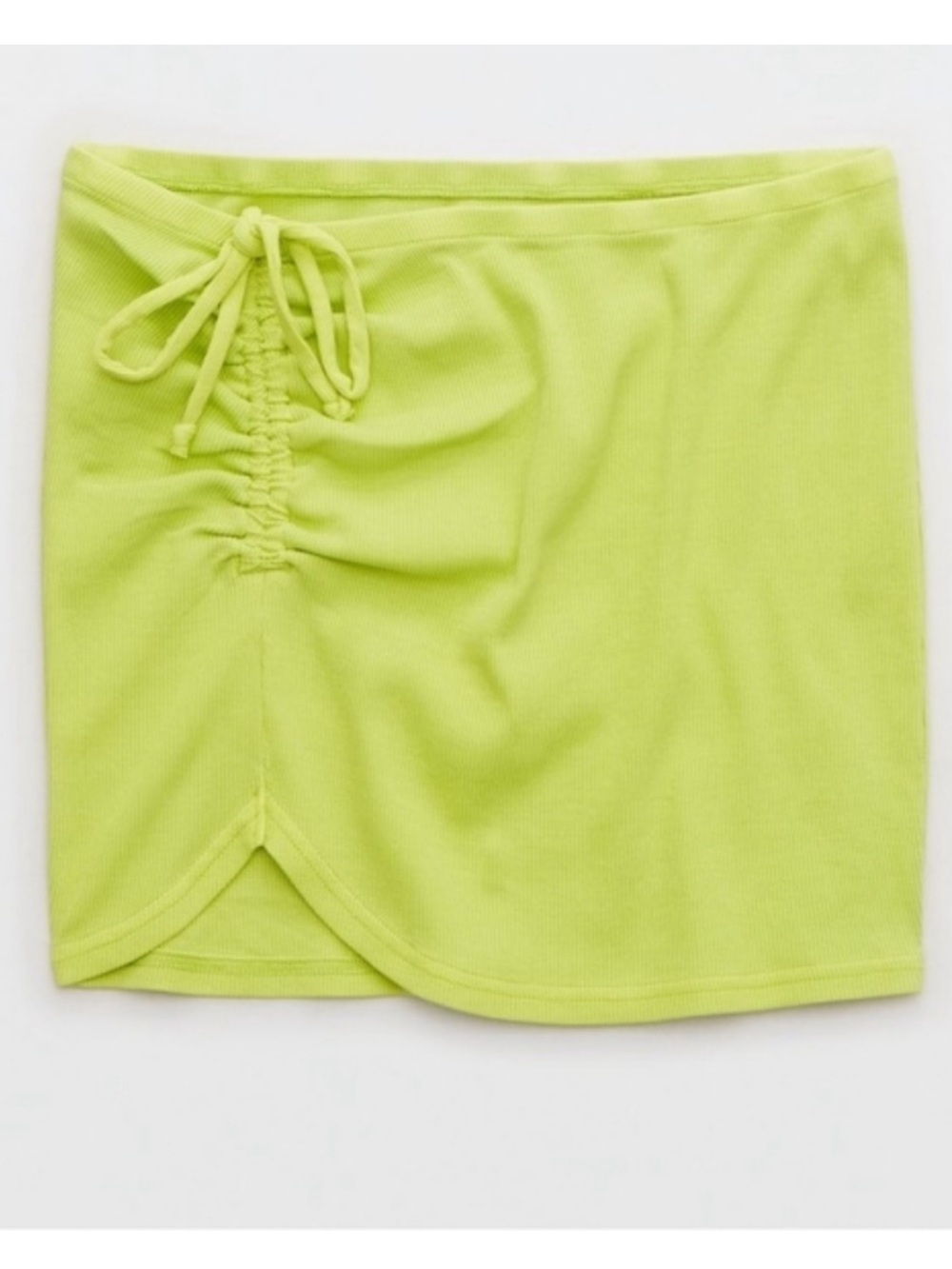 NWOT Aerie Ruched Rib Mini Skirt | Size Medium